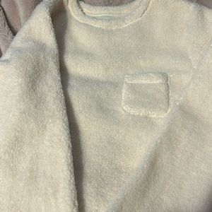 White Cuddl Duds sweater